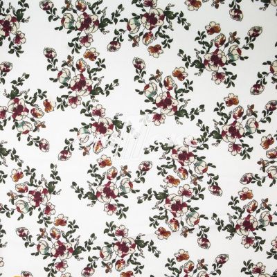 Плательная ткань "Фламенко" 23.1, 80 гр/м2, шир.150 см, принт растительный - купить в Самаре. Цена 264.56 руб.