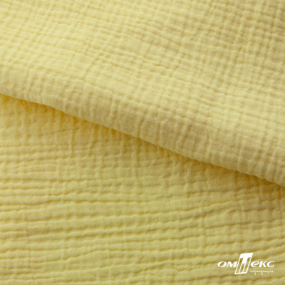 Ткань Муслин, 100% хлопок, 125 гр/м2, шир. 135 см (12-0824) цв.лимон нюд - купить в Самаре. Цена 337.25 руб.