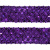 Тесьма с пайетками 12, шир. 35 мм/уп. 25+/-1 м, цвет фиолет - купить в Самаре. Цена: 1 308.30 руб.