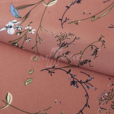 Плательная ткань "Фламенко" 2.1, 80 гр/м2, шир.150 см, принт растительный - купить в Самаре. Цена 311.05 руб.