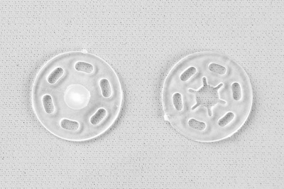 Кнопки пришивные пластиковые 15 мм, блистер 24шт, цв.-прозрачные - купить в Самаре. Цена: 68.79 руб.
