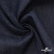 Ткань костюмная "Джинс" с начесом, 320 г/м2, 80% хлопок 20%полиэстер, шир. 160 см, т.синий - купить в Самаре. Цена 492.24 руб.