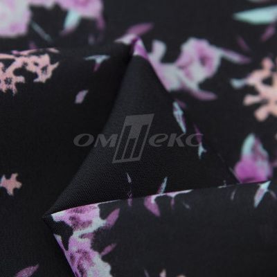 Плательная ткань "Фламенко" 20.1, 80 гр/м2, шир.150 см, принт растительный - купить в Самаре. Цена 241.49 руб.