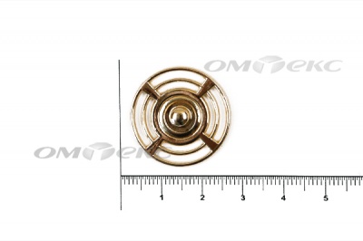 Кнопки пришивные №2 25 мм золото - купить в Самаре. Цена: 53.90 руб.