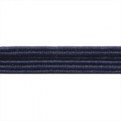 Резиновые нити с текстильным покрытием, шир. 6 мм ( упак.30 м/уп), цв.- 117-т.синий - купить в Самаре. Цена: 152.05 руб.