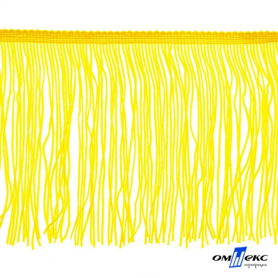 Бахрома для одежды (вискоза), шир.15 см, (упак.10 ярд), цв. 34 - жёлтый - купить в Самаре. Цена: 617.40 руб.