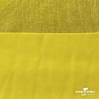 Трикотажное полотно голограмма, шир.140 см, #602 -жёлтый/жёлтый - купить в Самаре. Цена 385.88 руб.
