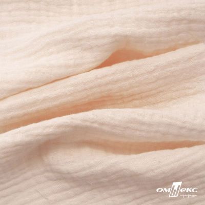 Ткань Муслин, 100% хлопок, 125 гр/м2, шир. 140 см #201 цв.(17)-светлый персик - купить в Самаре. Цена 464.97 руб.