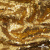 Трикотажное полотно, Сетка с пайетками,188 гр/м2, шир.140 см, цв.-тем.золото (#51) - купить в Самаре. Цена 505.15 руб.