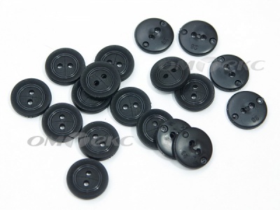 51820/18 мм (2 пр) черные пуговицы - купить в Самаре. Цена: 0.82 руб.
