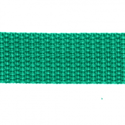 Стропа текстильная, шир. 25 мм (в нам. 50+/-1 ярд), цвет яр.зелёный - купить в Самаре. Цена: 397.52 руб.