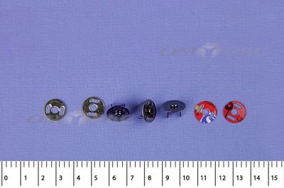 Кнопки магнитные МКМ-02, диам. 18 мм, чёрный никель - купить в Самаре. Цена: 14.49 руб.
