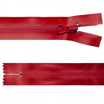 Молния водонепроницаемая PVC Т-7, 20 см, неразъемная, цвет (820)-красный - купить в Самаре. Цена: 21.56 руб.