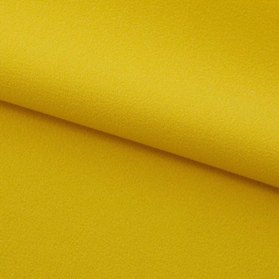 Креп стрейч Амузен 14-0756, 85 гр/м2, шир.150см, цвет жёлтый - купить в Самаре. Цена 194.07 руб.