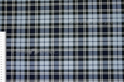 Ткань костюмная клетка Т7274 2004, 220 гр/м2, шир.150см, цвет т.синий/гол/бел - купить в Самаре. Цена 