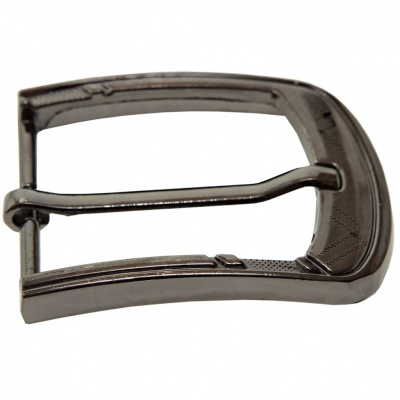 Пряжка металлическая для мужского ремня SC035#3 (шир.ремня 40 мм), цв.-тем.никель - купить в Самаре. Цена: 43.93 руб.