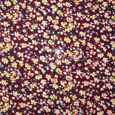 Плательная ткань "Софи" 5.1, 75 гр/м2, шир.150 см, принт растительный - купить в Самаре. Цена 243.96 руб.