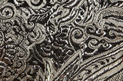 Ткань костюмная жаккард №11, 140 гр/м2, шир.150см, цвет тем.серебро - купить в Самаре. Цена 383.29 руб.