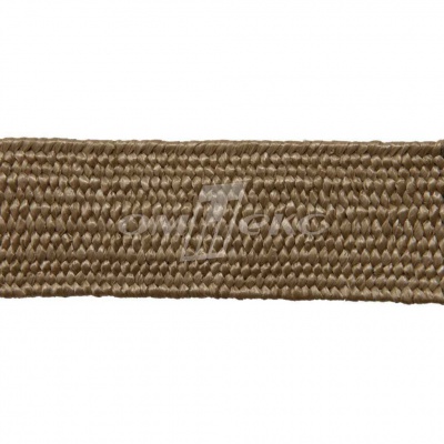 Тесьма отделочная полипропиленовая плетеная эластичная #2, шир. 40мм, цв.- соломенный - купить в Самаре. Цена: 50.99 руб.