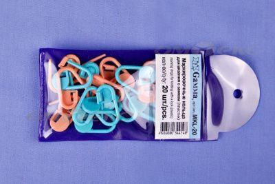 Кольцо маркировочное пластик МКL-12, 30 мм для вязания (12 шт) - купить в Самаре. Цена: 119.89 руб.