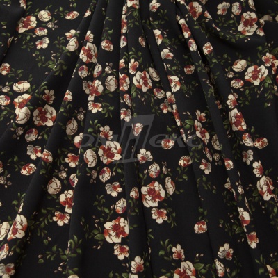 Плательная ткань "Фламенко" 3.1, 80 гр/м2, шир.150 см, принт растительный - купить в Самаре. Цена 239.03 руб.