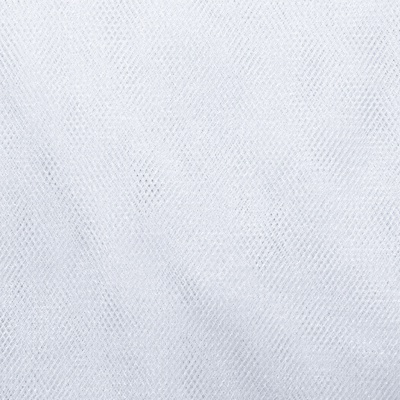 Трикотажное полотно Тюль Кристалл, 100% полиэфир, 16-01/белый, 15гр/м2, шир.160см. - купить в Самаре. Цена 128.39 руб.