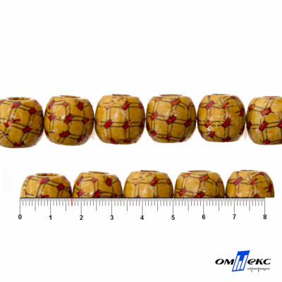 0189-Бусины деревянные "ОмТекс", 17 мм, упак.50+/-3шт - купить в Самаре. Цена: 83.66 руб.
