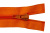 Спиральная молния Т5 849, 75 см, автомат, цвет оранжевый - купить в Самаре. Цена: 16.28 руб.