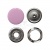 Кнопка рубашечная (закрытая) 9,5мм - эмаль, цв.003 - розовый - купить в Самаре. Цена: 5.74 руб.