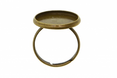 Заготовка для рукоделия металлическая фигурная для кольца 15мм - купить в Самаре. Цена: 7.44 руб.