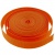 Стропа текстильная, шир. 25 мм (в нам. 50+/-1 ярд), цвет оранжевый - купить в Самаре. Цена: 409.94 руб.