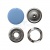 Кнопка рубашечная (закрытая) 9,5мм - эмаль, цв.182 - св.голубой - купить в Самаре. Цена: 5.74 руб.