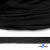Шнур плетеный d-8 мм плоский, 70% хлопок 30% полиэстер, уп.85+/-1 м, цв.- чёрный - купить в Самаре. Цена: 735 руб.