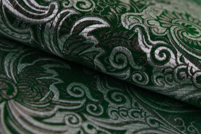 Ткань костюмная жаккард, 135 гр/м2, шир.150см, цвет зелёный№4 - купить в Самаре. Цена 441.94 руб.