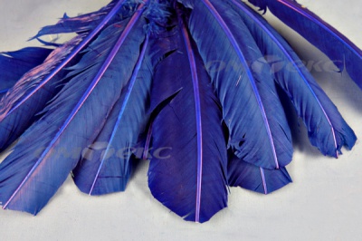 Декоративный Пучок из перьев, перо 23см/синий - купить в Самаре. Цена: 12.34 руб.