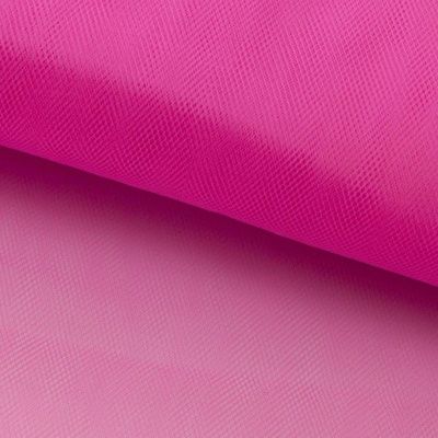Фатин матовый 16-31, 12 гр/м2, шир.300см, цвет барби розовый - купить в Самаре. Цена 100.92 руб.
