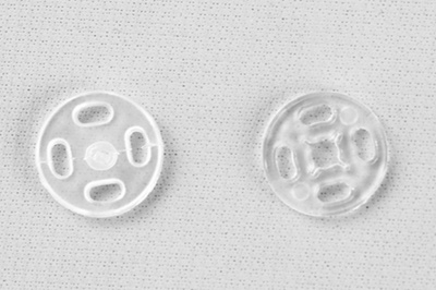 Кнопки пришивные пластиковые 11,5 мм, блистер 24шт, цв.-прозрачные - купить в Самаре. Цена: 59.44 руб.