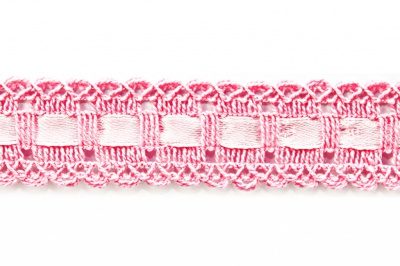 Тесьма кружевная 0621-1605, шир. 25 мм/уп. 20+/-1 м, цвет 096-розовый - купить в Самаре. Цена: 400.25 руб.