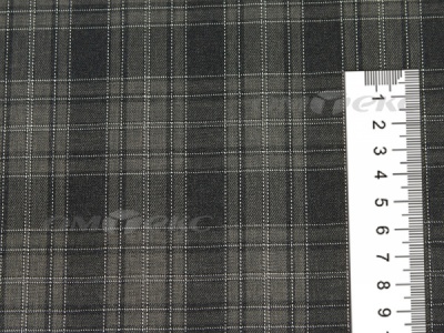 Ткань костюмная клетка 25235 2004, 185 гр/м2, шир.150см, цвет серый/бел - купить в Самаре. Цена 