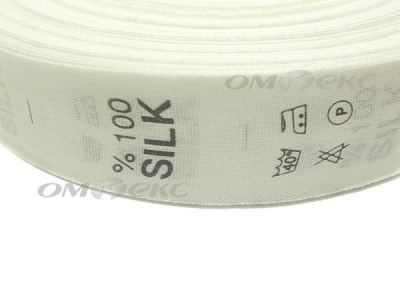Состав и уход за тк.100% Silk (1000 шт) - купить в Самаре. Цена: 520.46 руб.