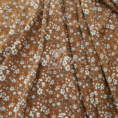 Плательная ткань "Фламенко" 11.1, 80 гр/м2, шир.150 см, принт растительный - купить в Самаре. Цена 239.03 руб.
