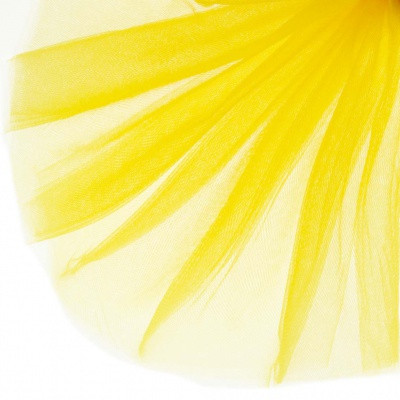 Фатин блестящий 16-70, 12 гр/м2, шир.300см, цвет жёлтый - купить в Самаре. Цена 109.72 руб.