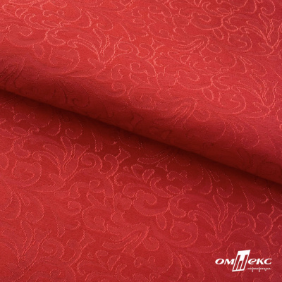 Ткань жаккард королевский, 100% полиэстр 180 г/м 2, шир.150 см, цв-красный - купить в Самаре. Цена 293.39 руб.