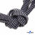 Шнурки #107-07, плоские 130 см, двухцветные цв.серый/чёрный - купить в Самаре. Цена: 23.03 руб.